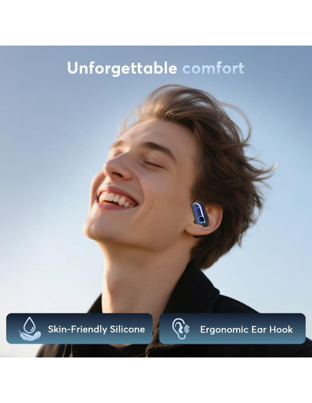 Auriculares de Traducción AI MOZC 4-en-1 Bluetooth 5.4 Azul