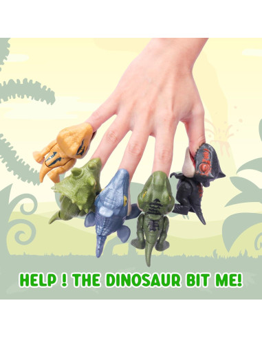 6 Juguetes de Dinosaurios para Dedos Ledorr - Regalo Infantil