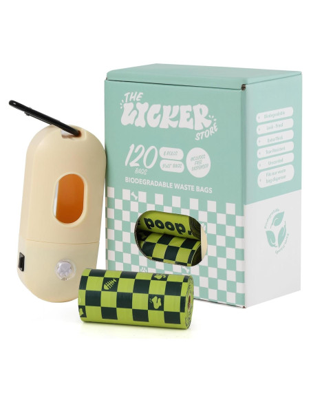 Bolsas de Poop Biodegradables THE LICKER STORE 120 Unidades