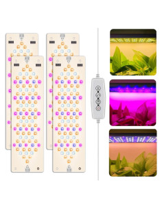 Luces de Crecimiento LED Abonnyc 40W 4 Paneles Ultra Delgado