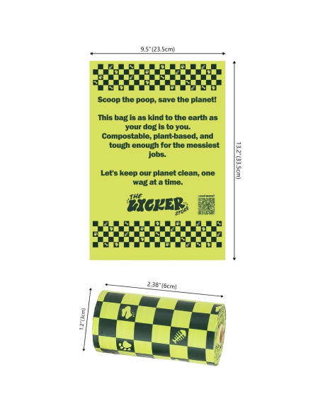 Bolsas de Poop Biodegradables THE LICKER STORE 120 Unidades