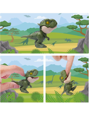 6 Juguetes de Dinosaurios para Dedos Ledorr - Regalo Infantil