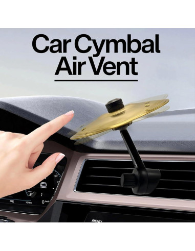 Mini Platillo de Ventilación de Auto ZAGEVIVIN Oro 13.5cm