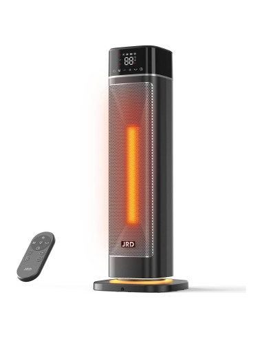 Calefactor eléctrico JRD 1500W 24" con control remoto y oscilación