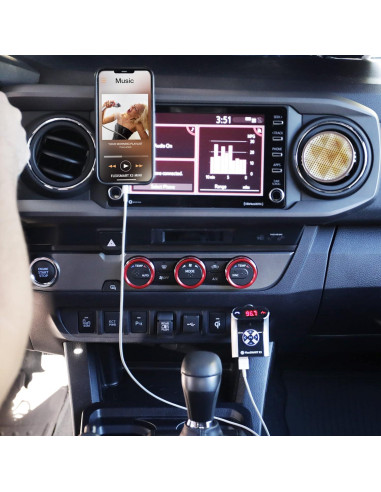 Adaptador Bluetooth GOgroove FlexSMART X3 Mini para Coche