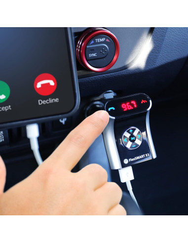 Adaptador Bluetooth GOgroove FlexSMART X3 Mini para Coche