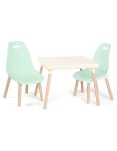 Juego de Mesa y Sillas B. Toys Kid Century Modern Menta