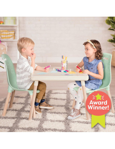 Juego de Mesa y Sillas B. Toys Kid Century Modern Menta