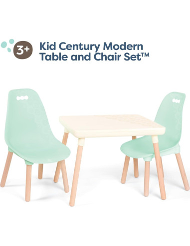 Juego de Mesa y Sillas B. Toys Kid Century Modern Menta