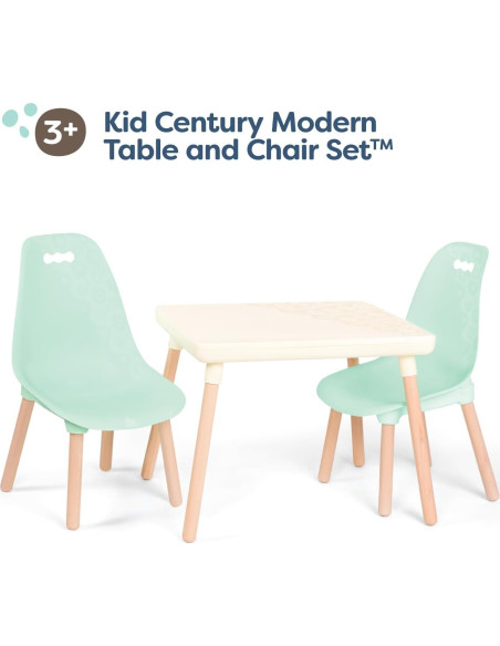 Juego de Mesa y Sillas B. Toys Kid Century Modern Menta