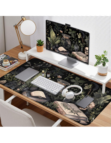 Alfombrilla de Escritorio XXL Nasdalgias 80x40cm Dark Academia