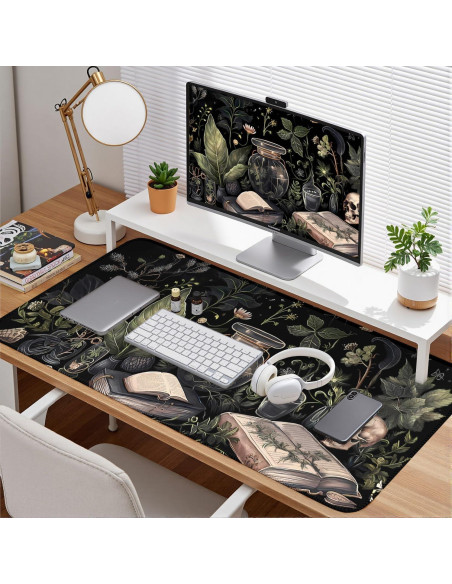 Alfombrilla de Escritorio XXL Nasdalgias 80x40cm Dark Academia