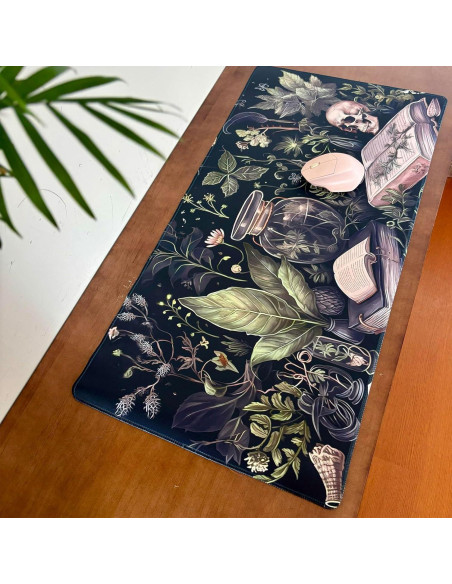 Alfombrilla de Escritorio XXL Nasdalgias 80x40cm Dark Academia