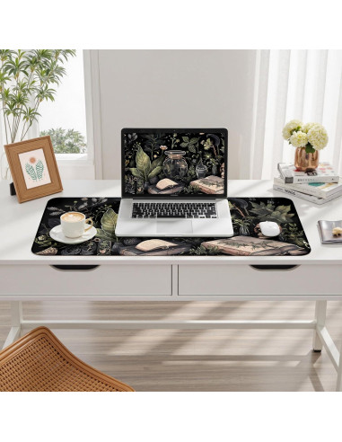Alfombrilla de Escritorio XXL Nasdalgias 80x40cm Dark Academia