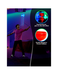 Diábolo LED Sporty Play Rojo - Ligero y Duradero 2