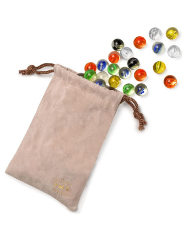 Canicas de Vidrio 60 Piezas 14mm Diseño Pétalo Importaciones Yellow Mountain