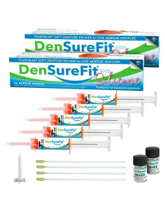 Kit Reforzamiento Dentaduras DenSureFit Silicona Suave 20x15cm