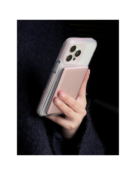 Cargador Portátil Inalámbrico TORRAS MiniMag 5000mAh Rosa