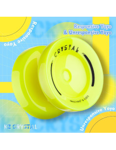 Yoyo MAGICYOYO K2 Profesional Amarillo con 12 Cuerdas 2