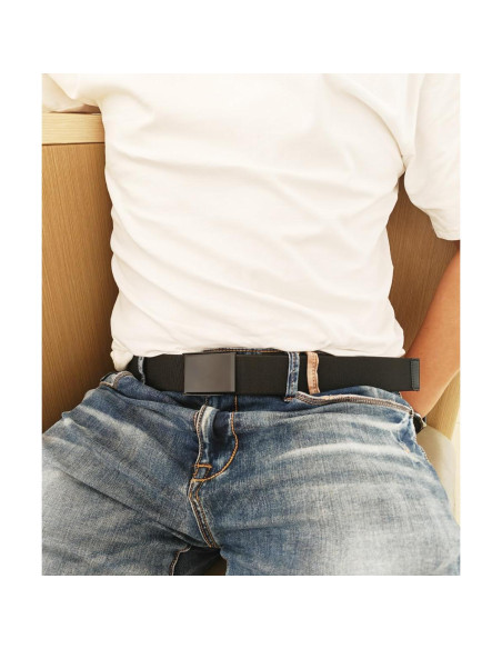 Cinturón Elástico Nylon WYuZe - 2 Cinturones Ajustables para Hombre