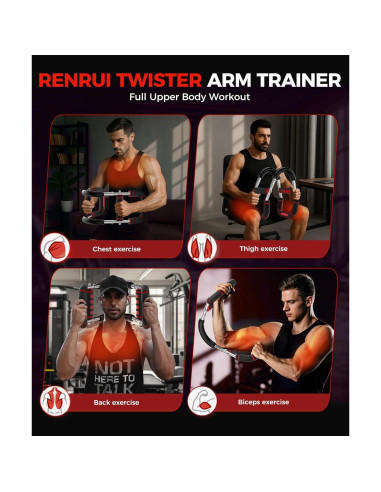 Entrenador de Brazos Twister RENRUI BLQ con 5 Niveles de Resistencia
