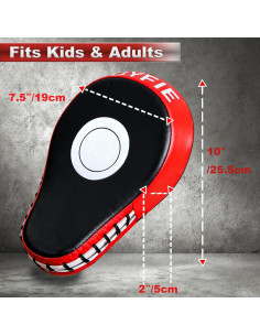 Juego de Almohadillas de Boxeo Cyfie 3-en-1 para Kickboxing 2