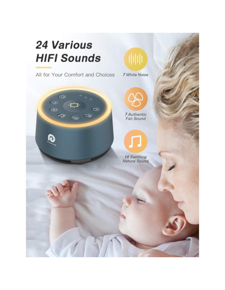 Máquina de Sonido Dreamegg D1 con Luz Nocturna y Temporizador