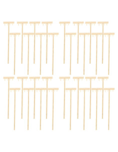 Mini Rastrillos de Jardín Zen de Bambú 32 Pcs Accesorios
