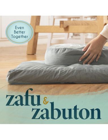 Cojín de Meditación Florensi Zabuton 100% Algodón Azul Pálido