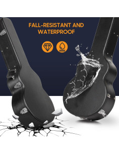 Estuche Duro para Guitarra Acústica CAHAYA 42" Impermeable 2