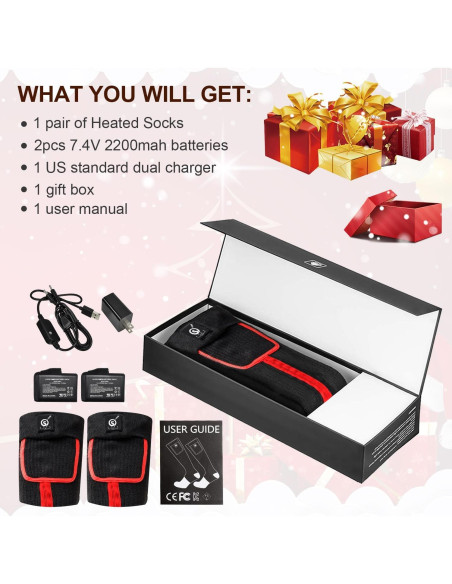 Calcetines Calentados Eléctricos Sun Will X-Large 7.4V