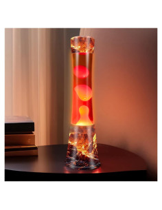 Lámpara de Lava BAOYIKU 16 Pulgadas Naranja y Roja