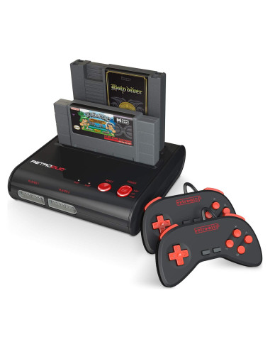 Sistema RetroDuo 2 en 1 - NES/SNES - 2 Controladores