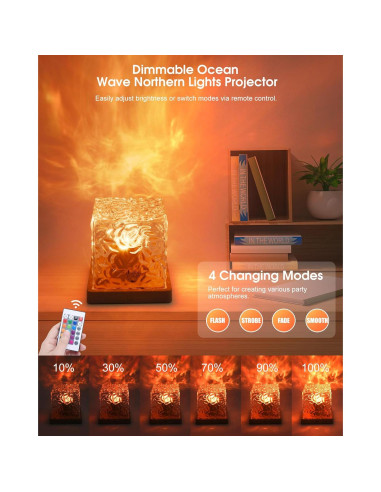 Proyector de Luz de Olas del Océano FXSW001 16 Colores