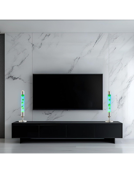 Lámpara de Movimiento Líquido Kyzfy 62 cm Verde y Azul