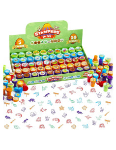 Sellos de Dinosaurios JOYIN 50 Piezas para Niños