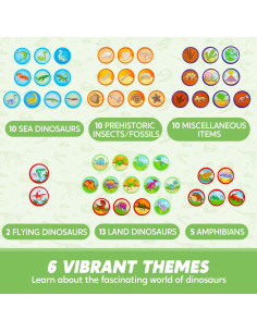 Sellos de Dinosaurios JOYIN 50 Piezas para Niños 2