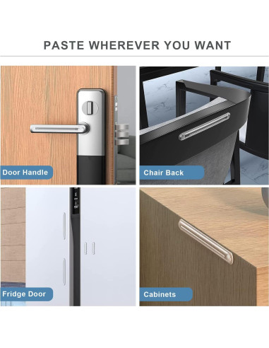 Bumpers Transparentes Uniticber 4 Piezas 14.69x1.70cm