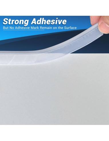 Bisel de goma autoadhesivo Protalwell L 3 metros transparente