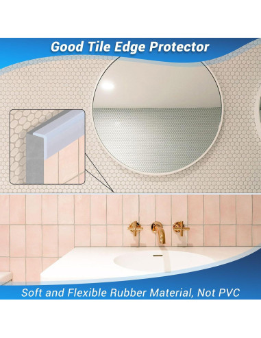 Bisel de goma autoadhesivo Protalwell L 3 metros transparente