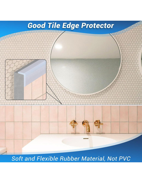 Bisel de goma autoadhesivo Protalwell L 3 metros transparente