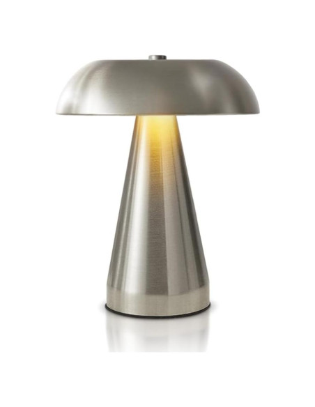 Lámpara de Mesa LED Inalámbrica Leroxo Plata 3 Colores