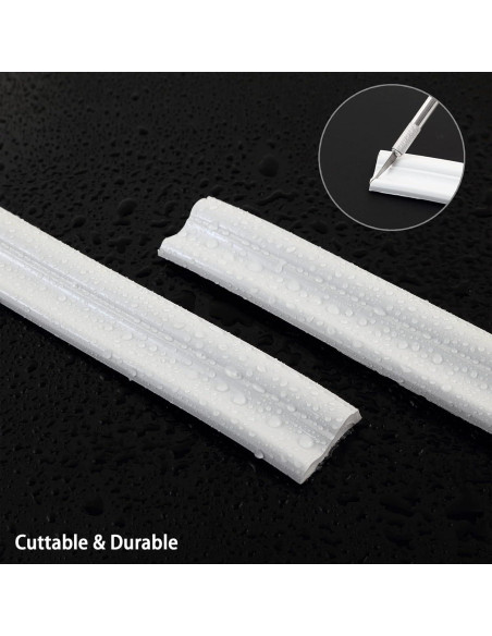 Moldura Autoadhesiva Trimold 3m x 23mm PVC Blanco Decorativa