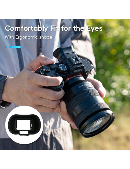 Copa ocular de silicona suave para visor Sony Alpha A1II A7R V A7 IV A7S III