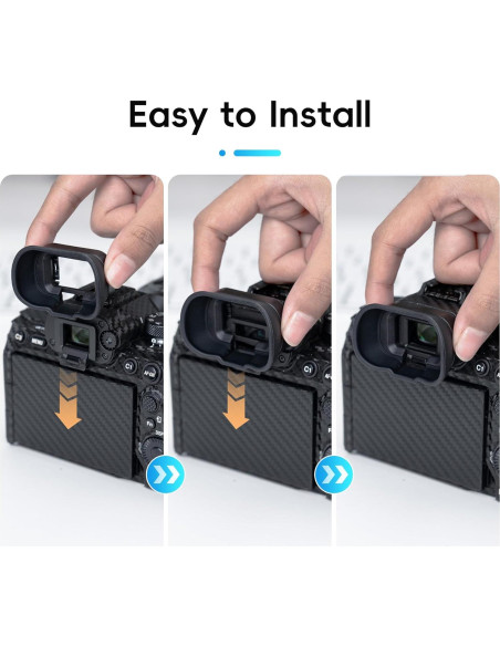 Copa ocular de silicona suave para visor Sony Alpha A1II A7R V A7 IV A7S III