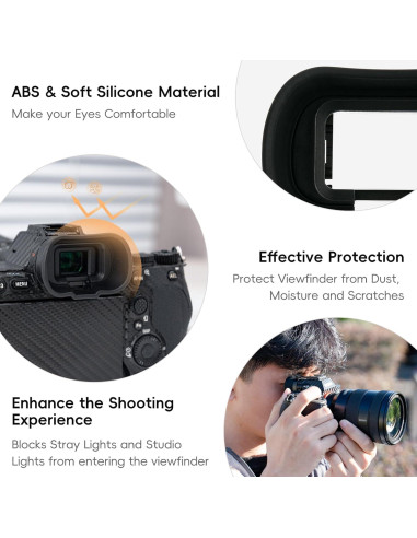 Copa ocular de silicona suave para visor Sony Alpha A1II A7R V A7 IV A7S III
