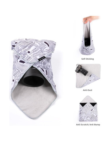 Funda Protectora PGYTECH para Lentes 34.8x34.8cm Anti-rayones