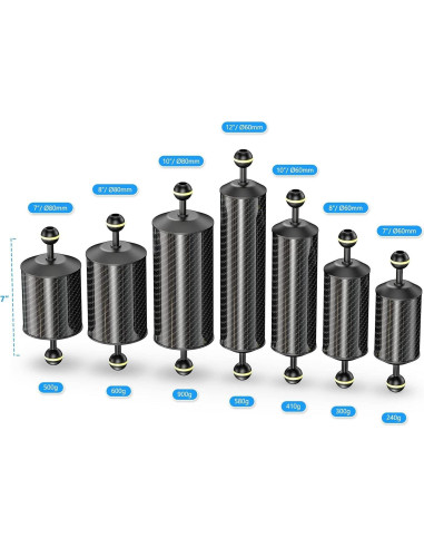 Brazo Flotante de Fibra de Carbono Sea Frogs GA-8 30.48cm