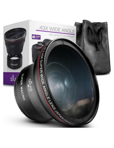 Lente Gran Angular 49MM HD 0.43X Altura Photo con Macro