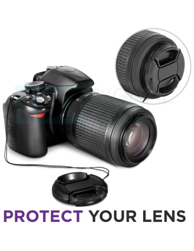 Tapa de lente Canon 58mm Altura Photo - Paquete de 2
